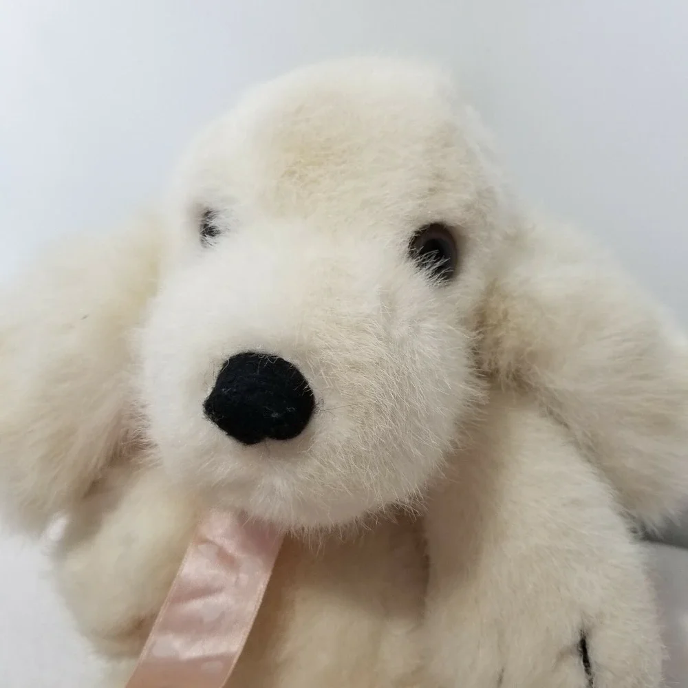 Vintage‎ Yang Jee Plush Dog Floppy White 15